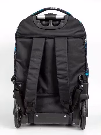 Bolso impermeable al aire libre de la mochila del viaje de la carretilla con el bolso rodante del rodillo del equipaje de la impresión total modificada para requisitos particulares