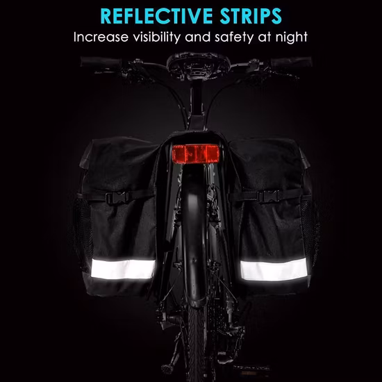 Bolso lateral impermeable modificado para requisitos particulares suave elegante de la alforja de la motocicleta del equipaje de la bicicleta
